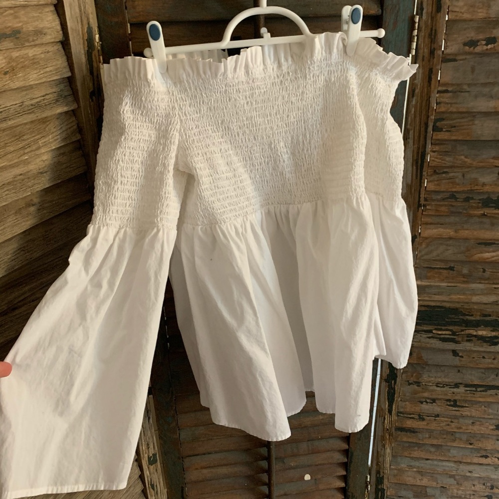 Off Shoulders White Top